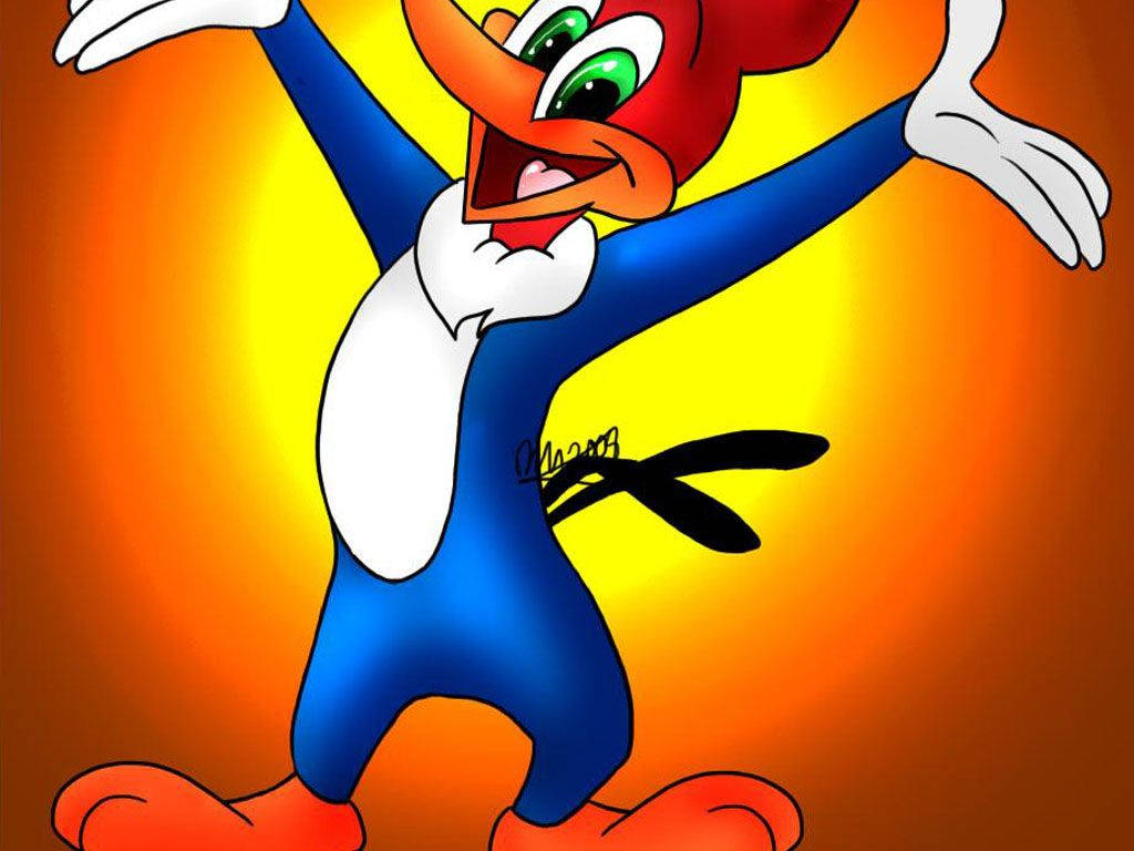 Woody Woodpecker Causing Trouble Again! Wallpaper