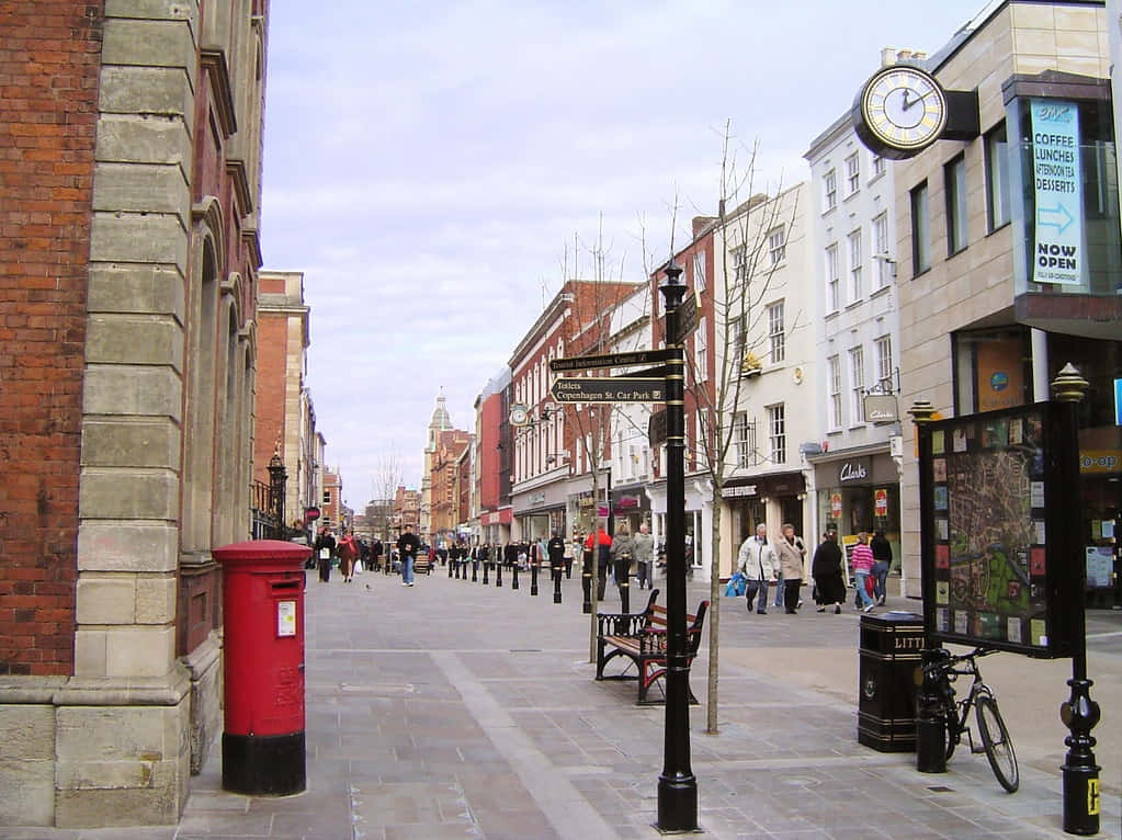 Worcester High Street U K Wallpaper