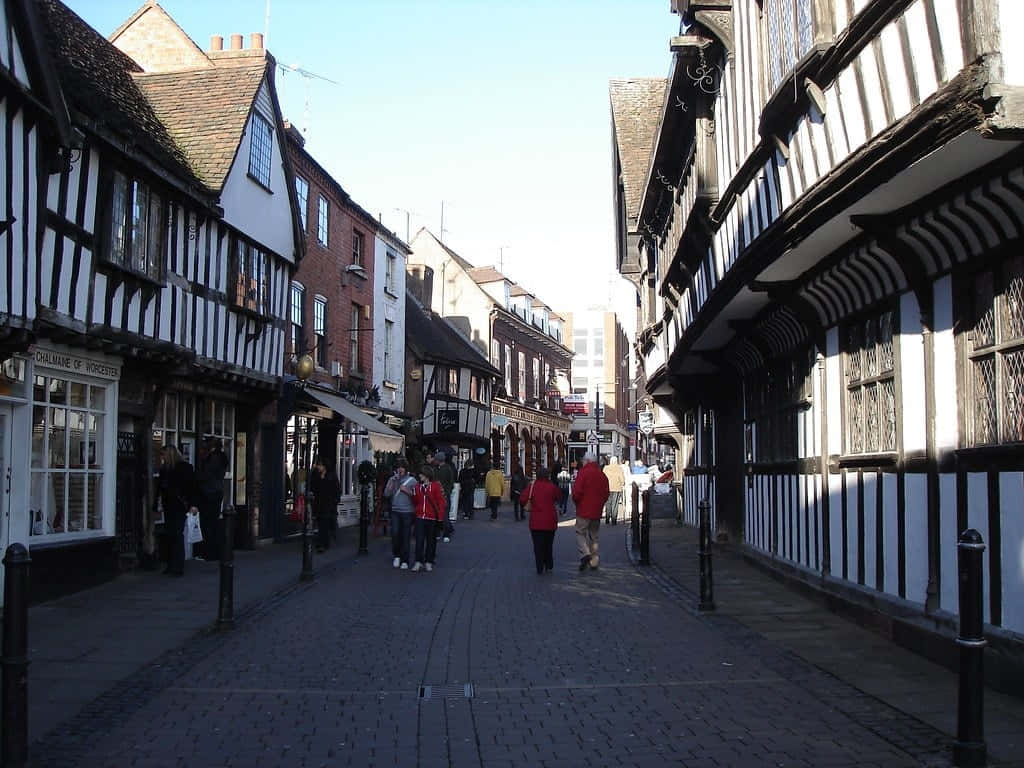 Worcester Historic Timber Framed Buildings Wallpaper