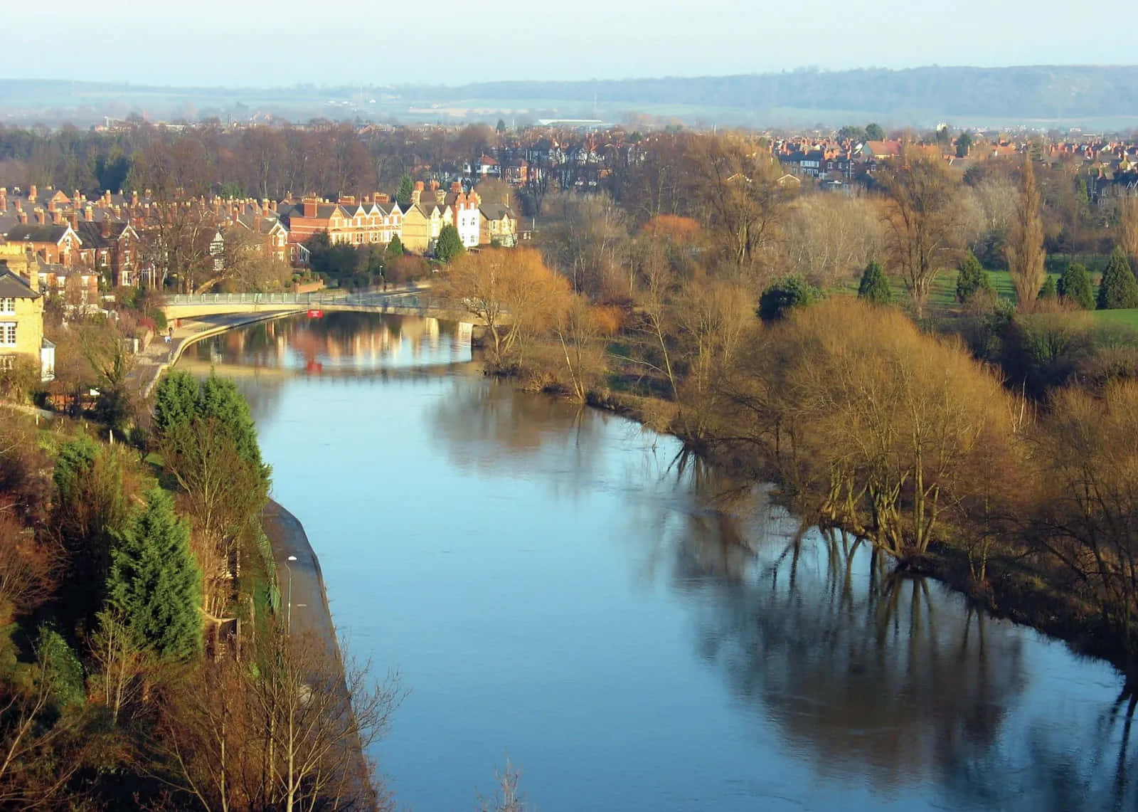 Worcester River Severn View Wallpaper