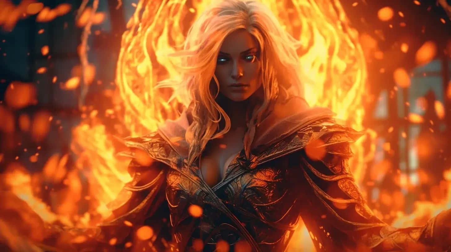 World_of_ Warcraft_ Fire_ Mage_ Art Wallpaper