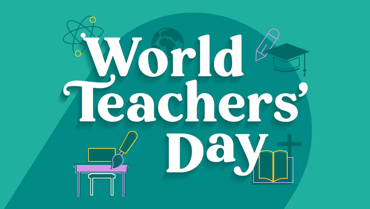 World Teachers Day Celebration Banner Wallpaper