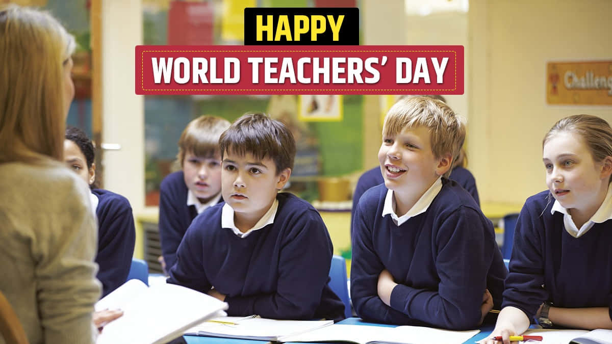 World Teachers Day Celebration Classroom Wallpaper