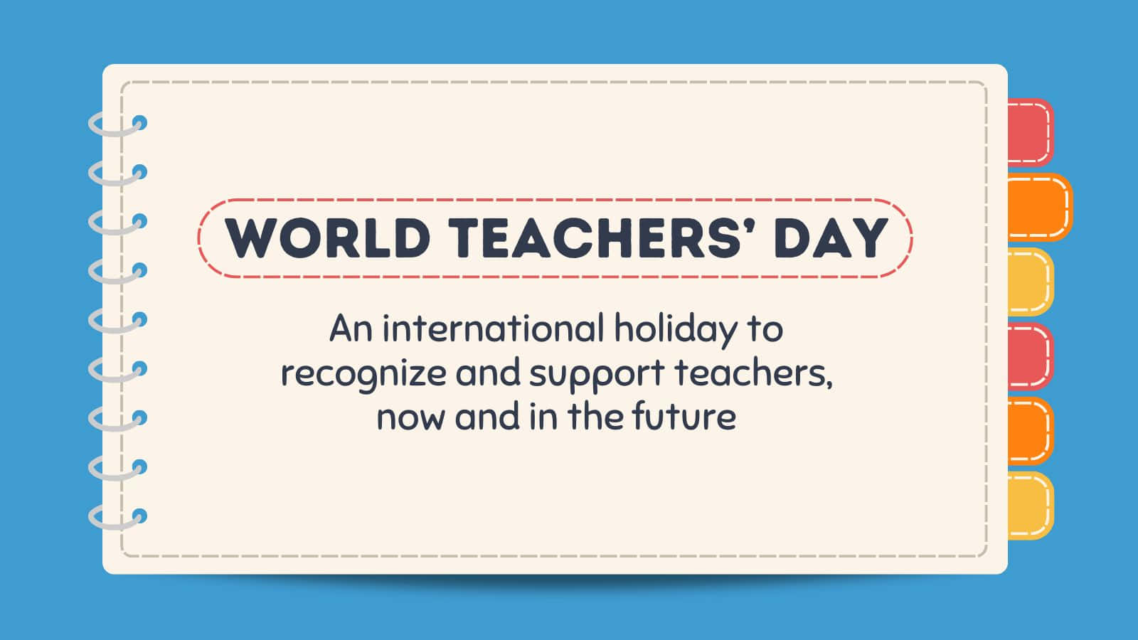 World Teachers Day Celebration Graphic Wallpaper