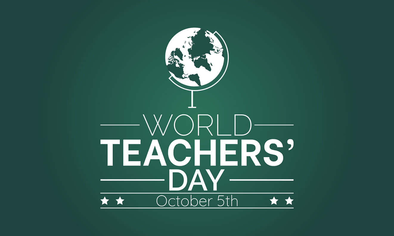 World Teachers Day Celebration Graphic Wallpaper