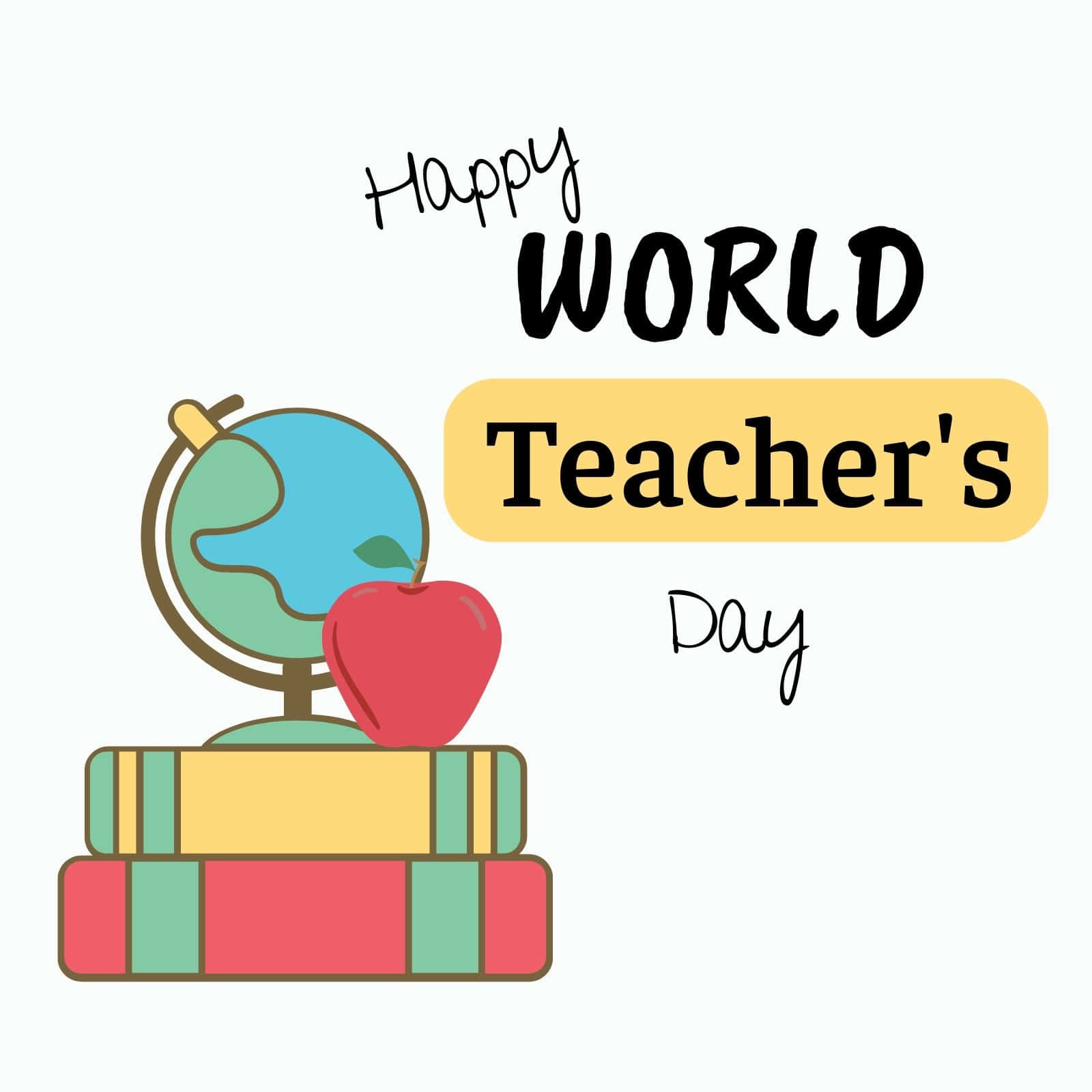 World Teachers Day Celebration Illustration Wallpaper