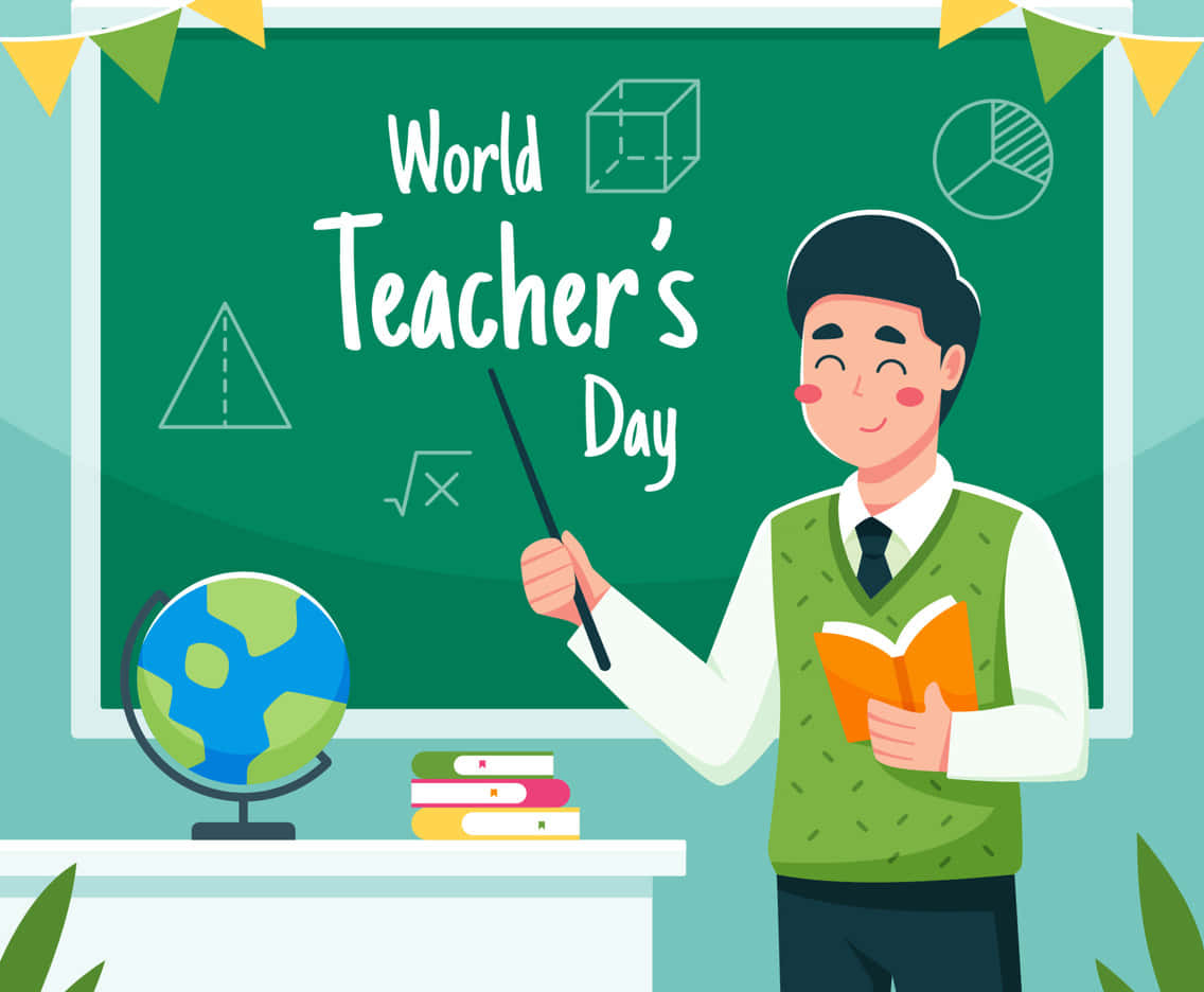 World Teachers Day Celebration Illustration Wallpaper