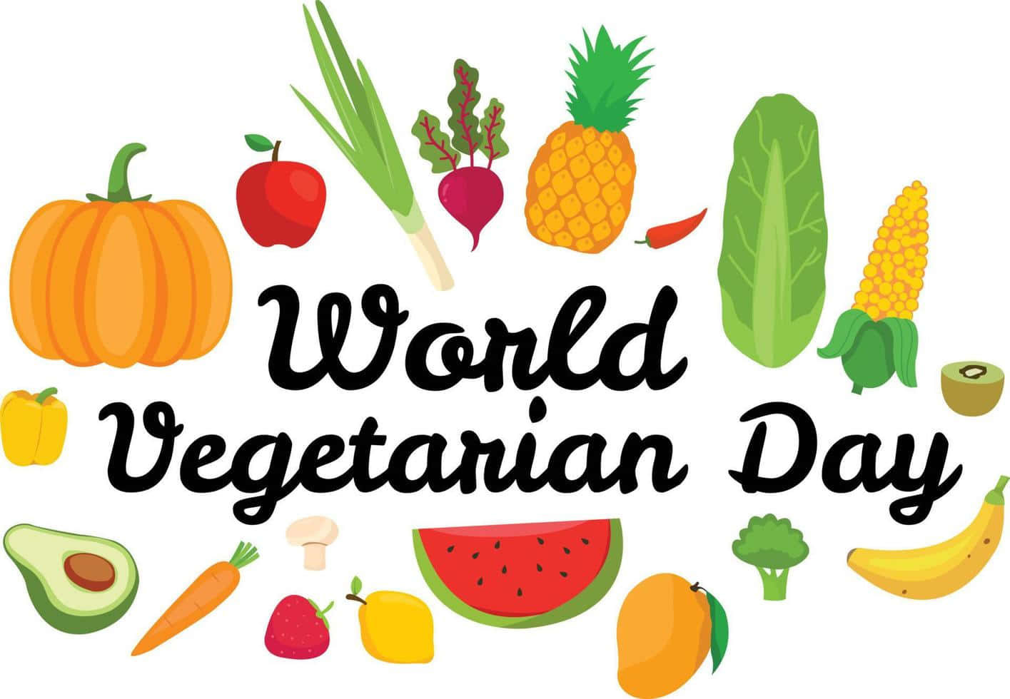 World Vegetarian Day Celebration Wallpaper