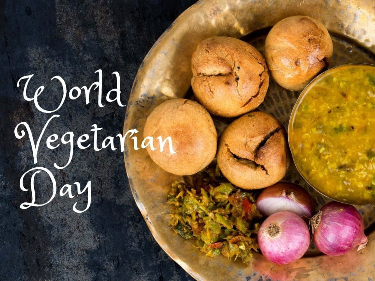 World Vegetarian Day Celebration Food Wallpaper