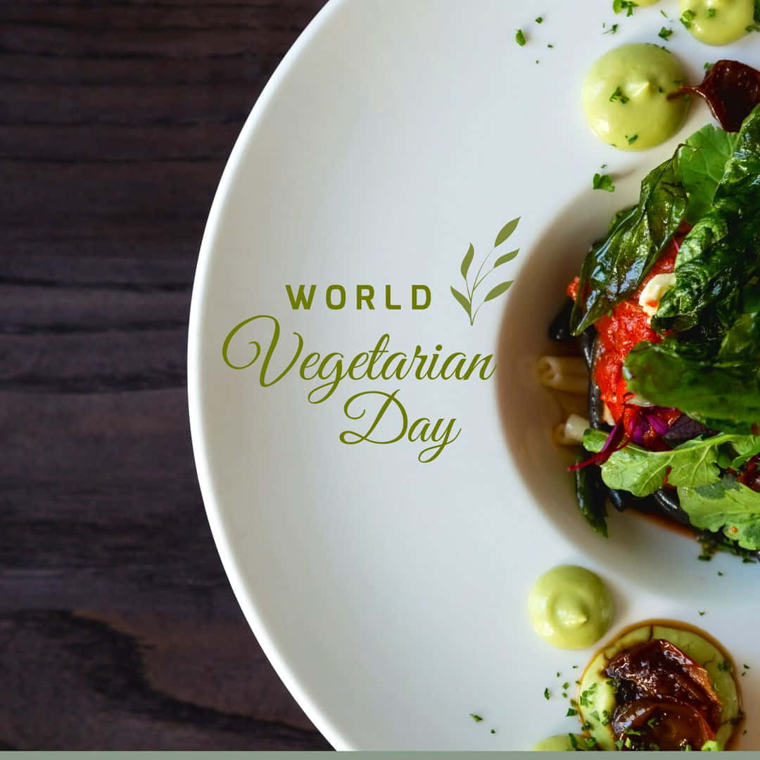 World Vegetarian Day Gourmet Dish Wallpaper