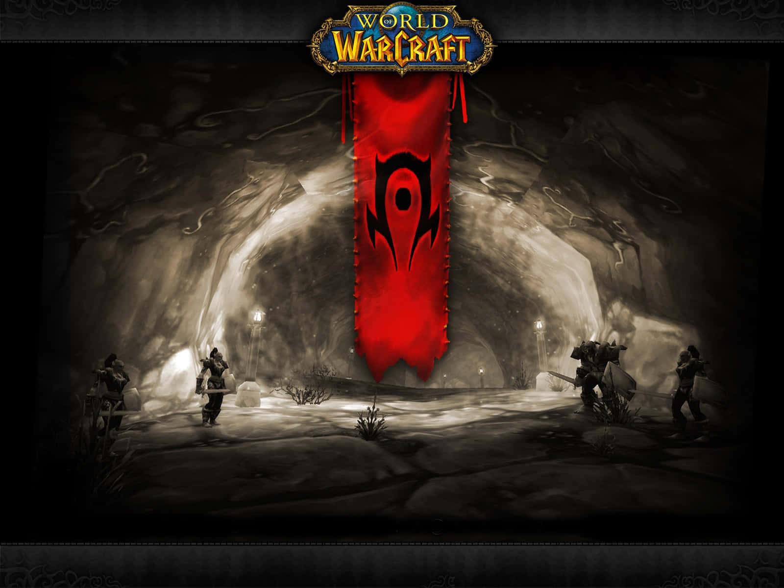 Worldof Warcraft Horde Banner Wallpaper