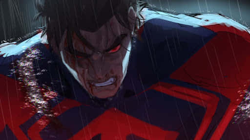 Wounded Spider Manin Rain Wallpaper