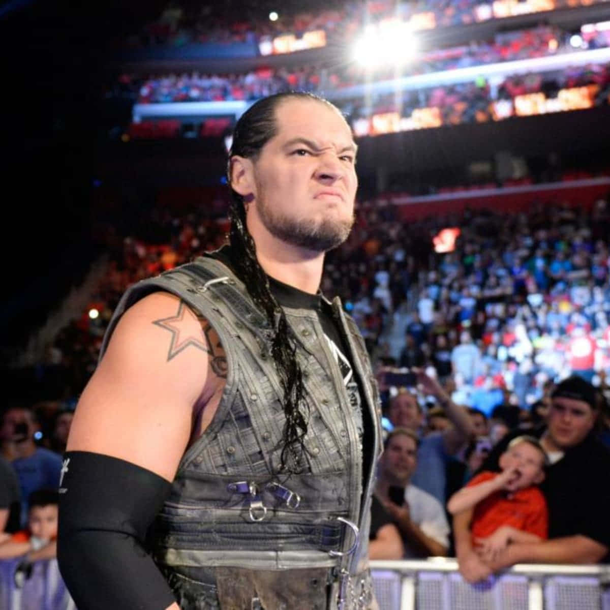 Wrestler Baron Corbin Close-up Shot Wallpaper