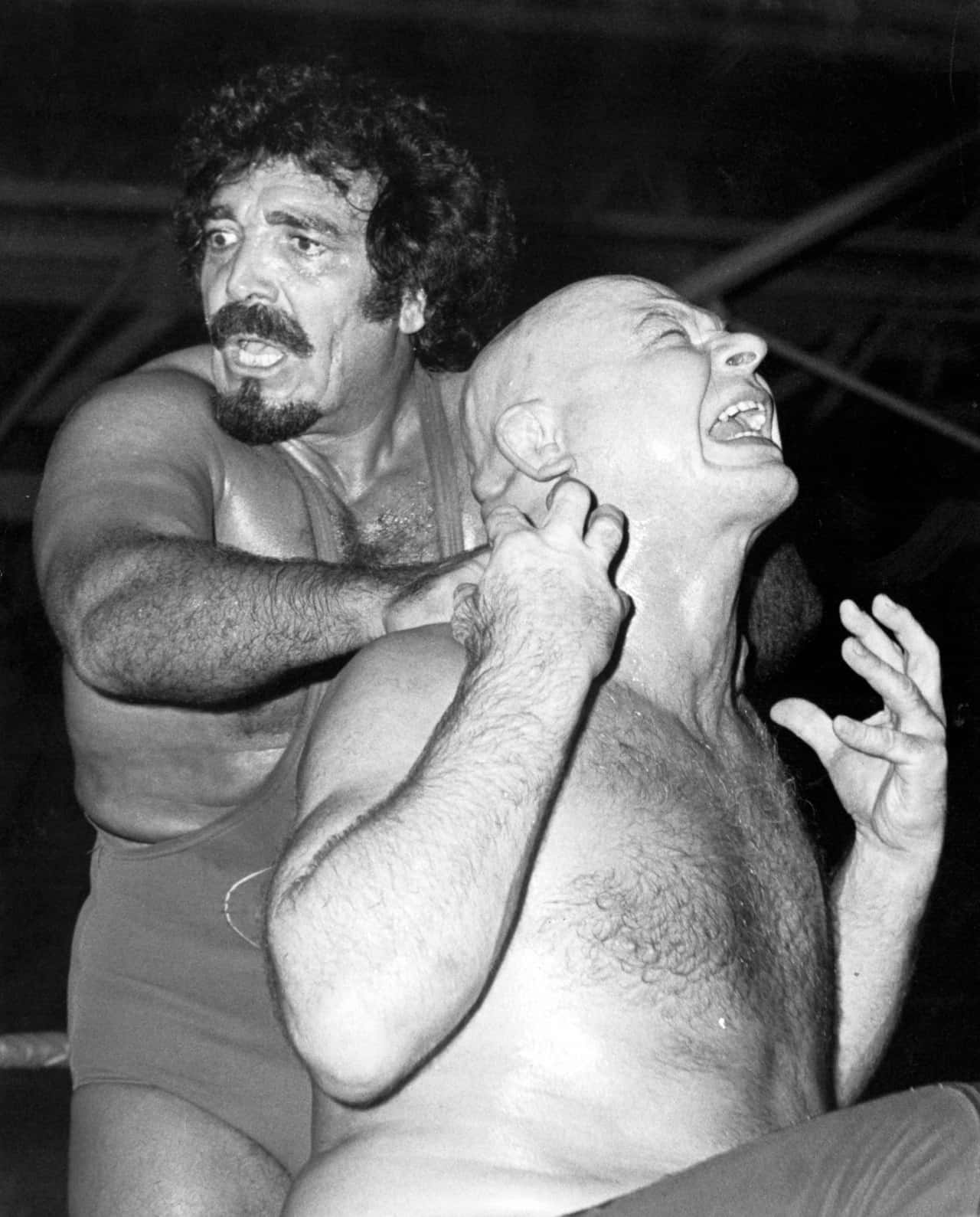 Wrestler Baron Von Raschke And Sheik Adnan El Kaissey Wallpaper