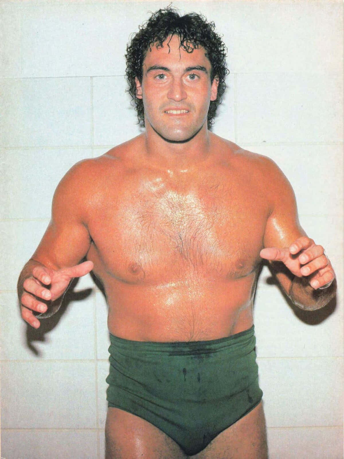 Wrestler Mike Rotunda Portrait Wallpaper