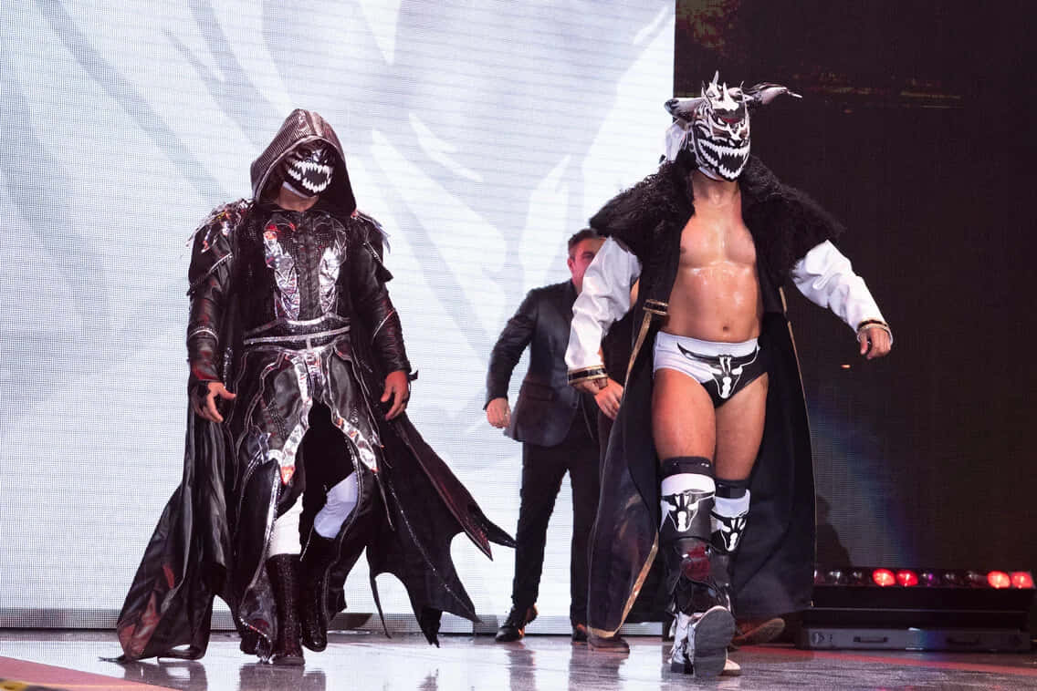 Wrestlers_ Entrance_ Dramatic_ Costumes Wallpaper