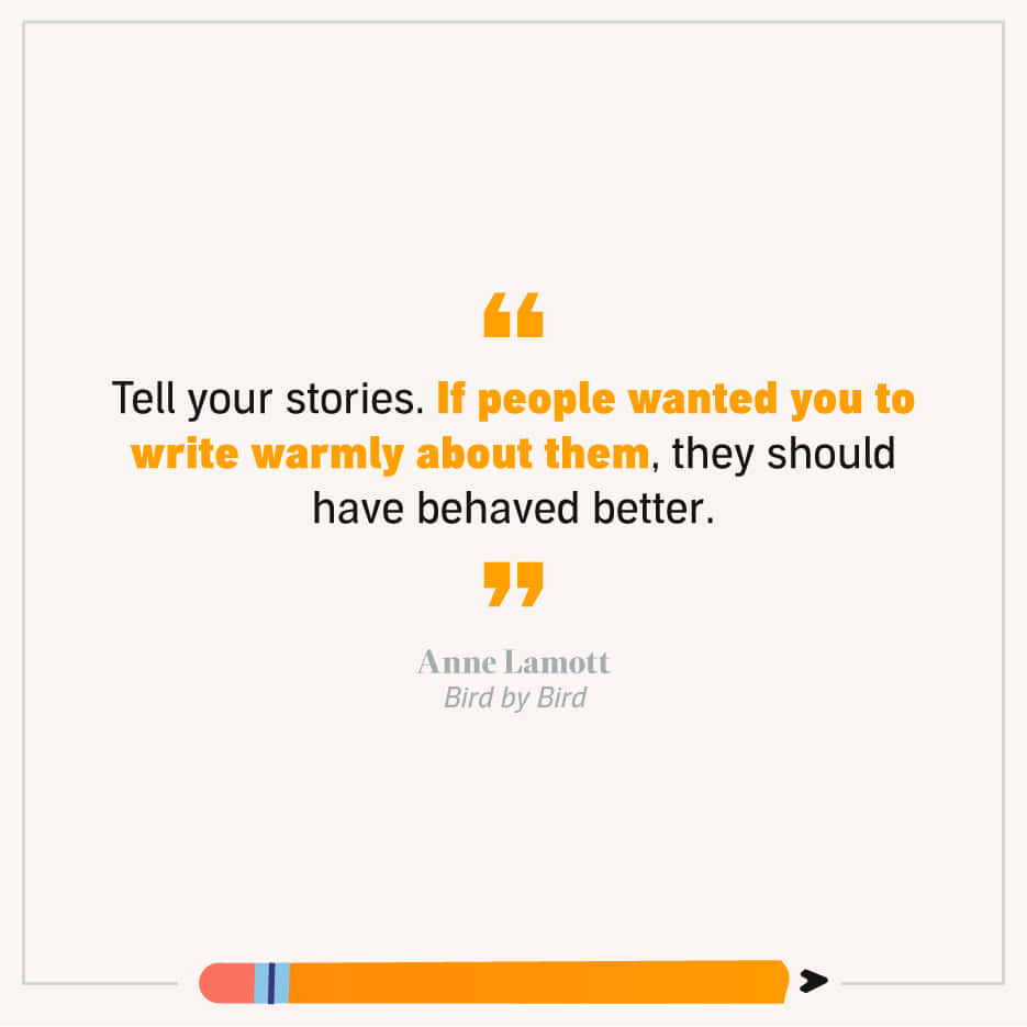 Writing Stories Quote Anne Lamott Wallpaper