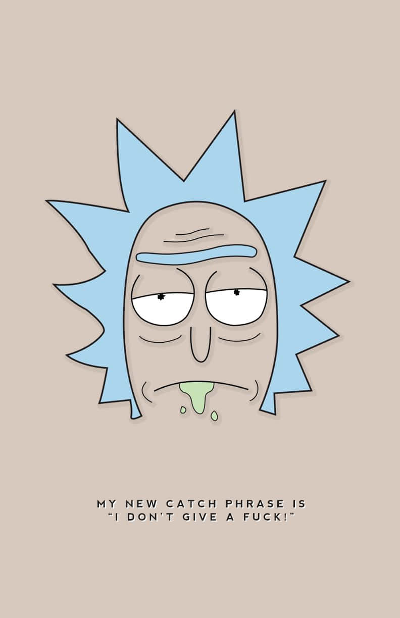 Wubba Lubba Dub Dub - Rick And Morty Catchphrase Illustrated Wallpaper