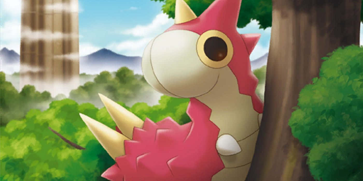 Wurmple Clings To A Tree Wallpaper