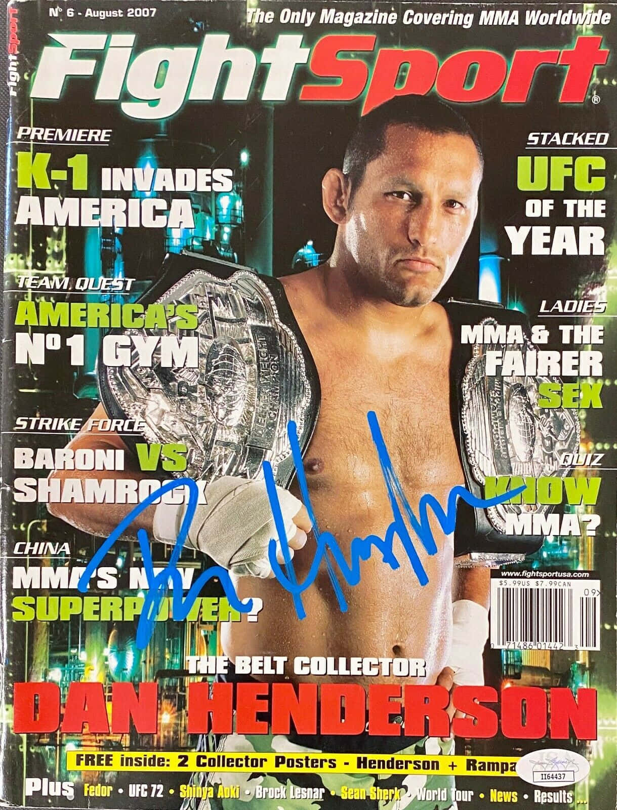 Wwe Magazine Featuring Dan Henderson Wallpaper