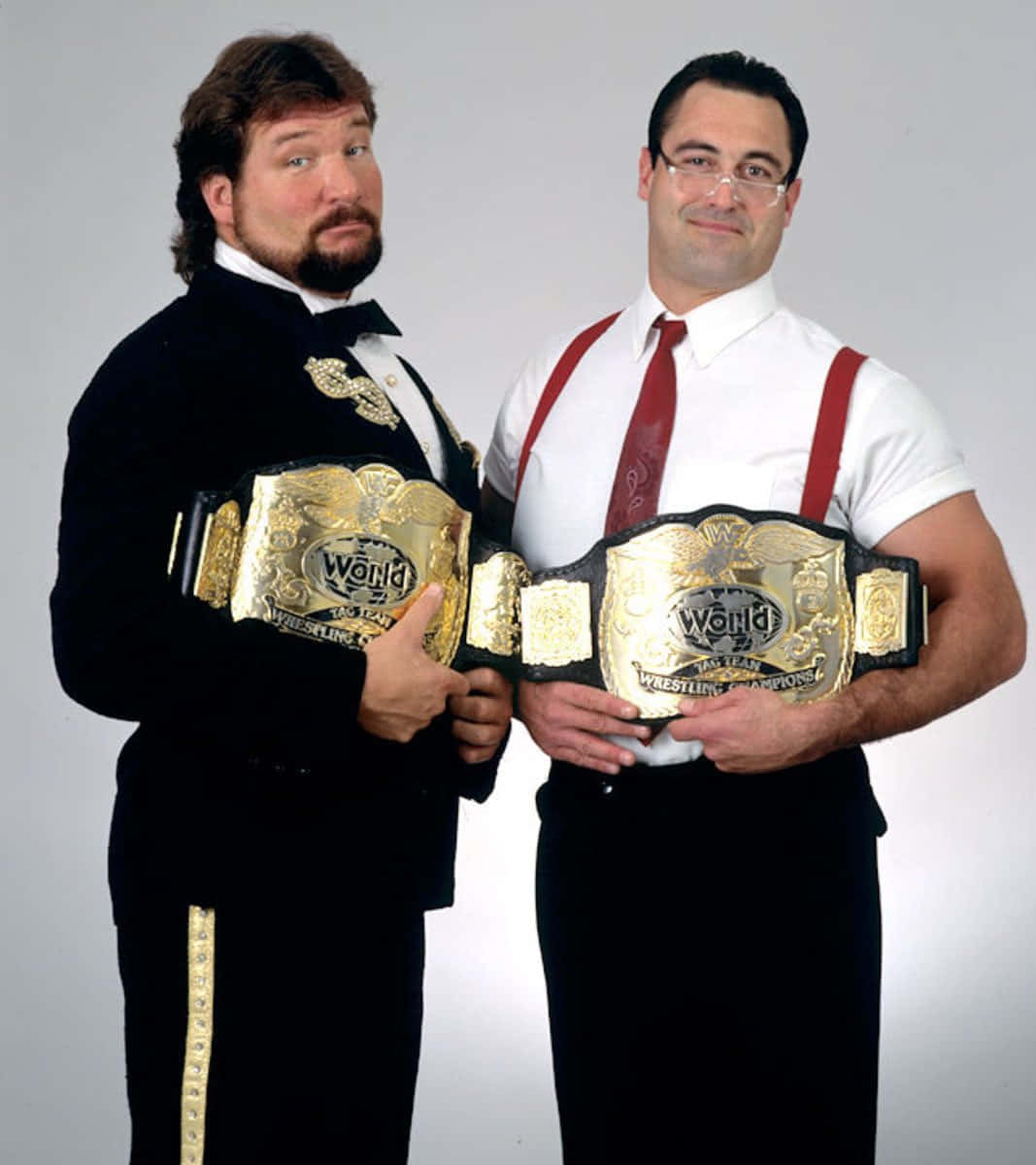 Wwf World Tag Team Champions Ted Dibiase And Mike Rotunda Wallpaper