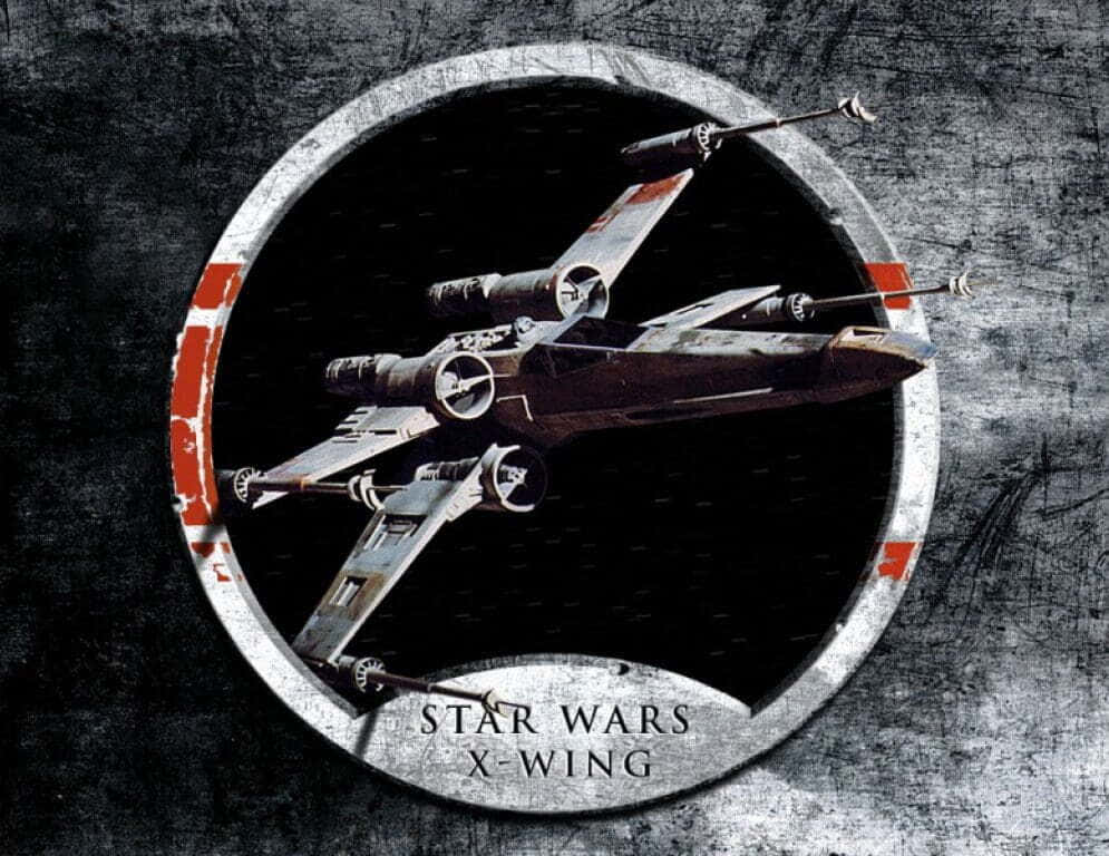 X-wing Fighter Soaring Through Outer Space Wallpaper