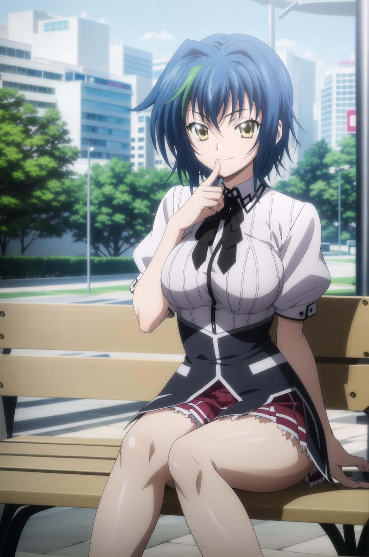 Xenovia Quarta Anime Character Pose Wallpaper