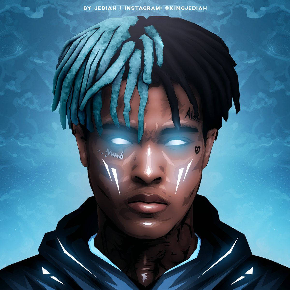 Xxxtentacion Anime Blue Art Wallpaper