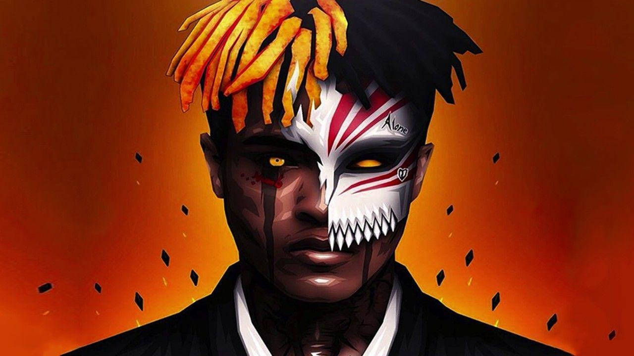 Xxxtentacion Anime Hollows Mask Wallpaper