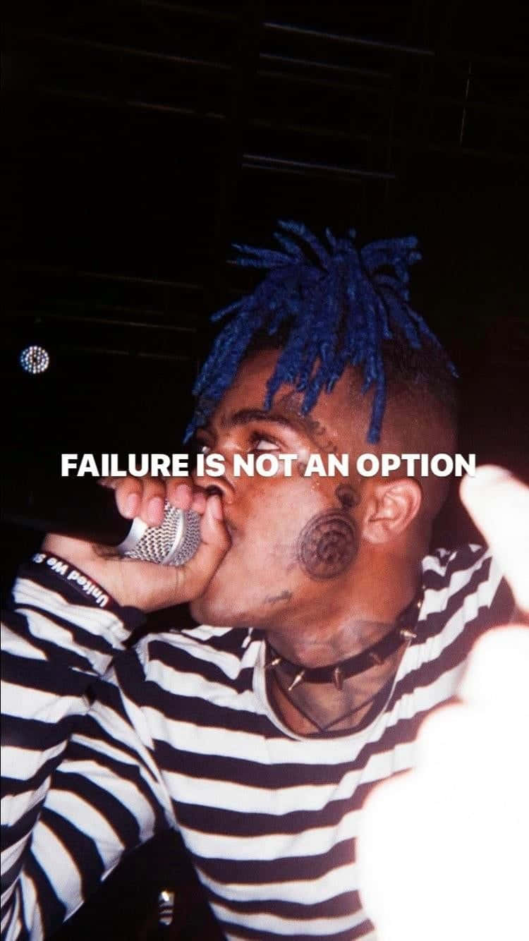 Xxxtentacion's Blue Hair Glows Wallpaper