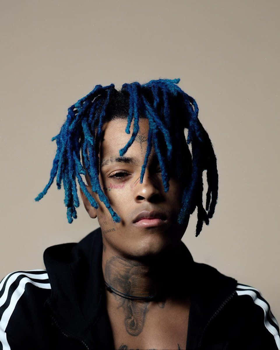 Xxxtentacion's Iconic Blue Hair Wallpaper