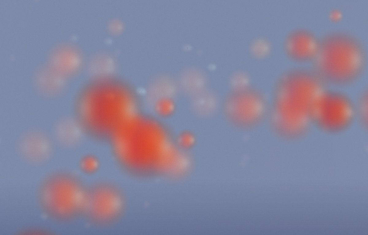 Y2k Aesthetic Faded Orange Spheres Wallpaper