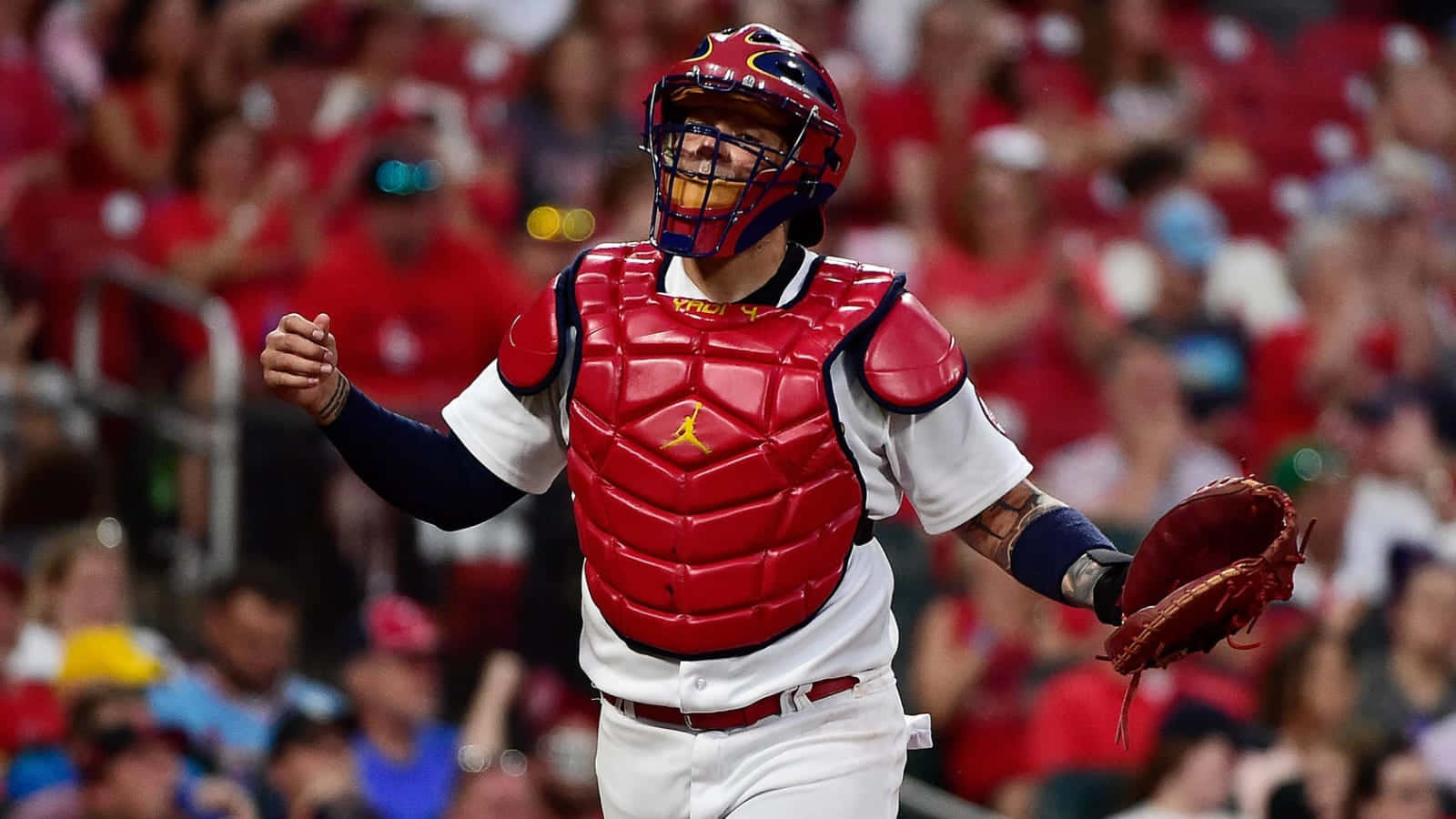 Yadier Molina, Legendary Mlb Catcher Wallpaper