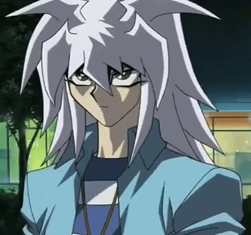 Yami Bakura Smirking In The Shadows Wallpaper