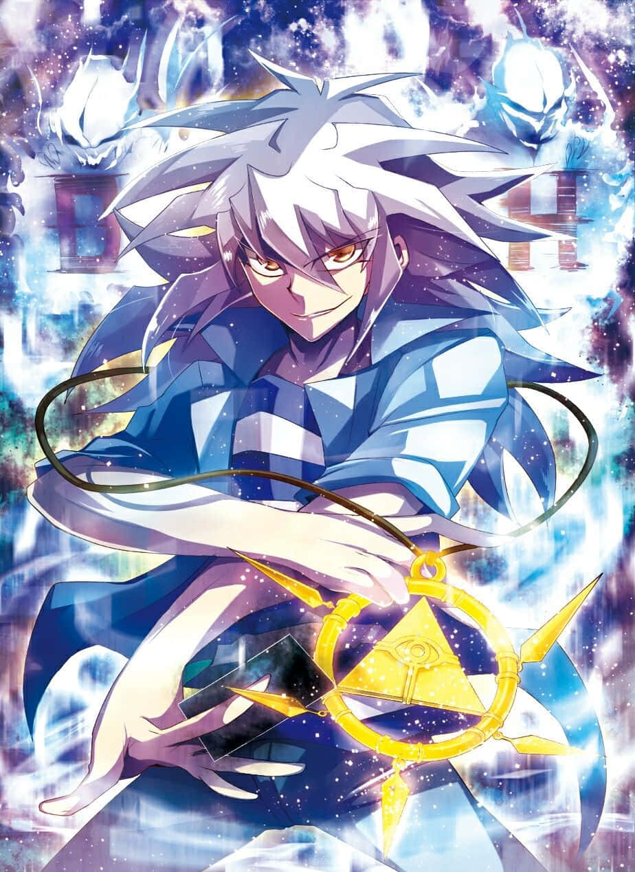 Yami Bakura Smirks Menacingly In The Shadow Wallpaper