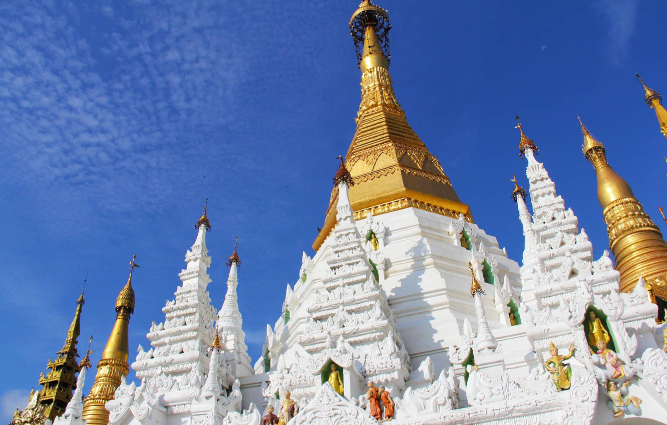 Yangon Shwedagon Spires Wallpaper