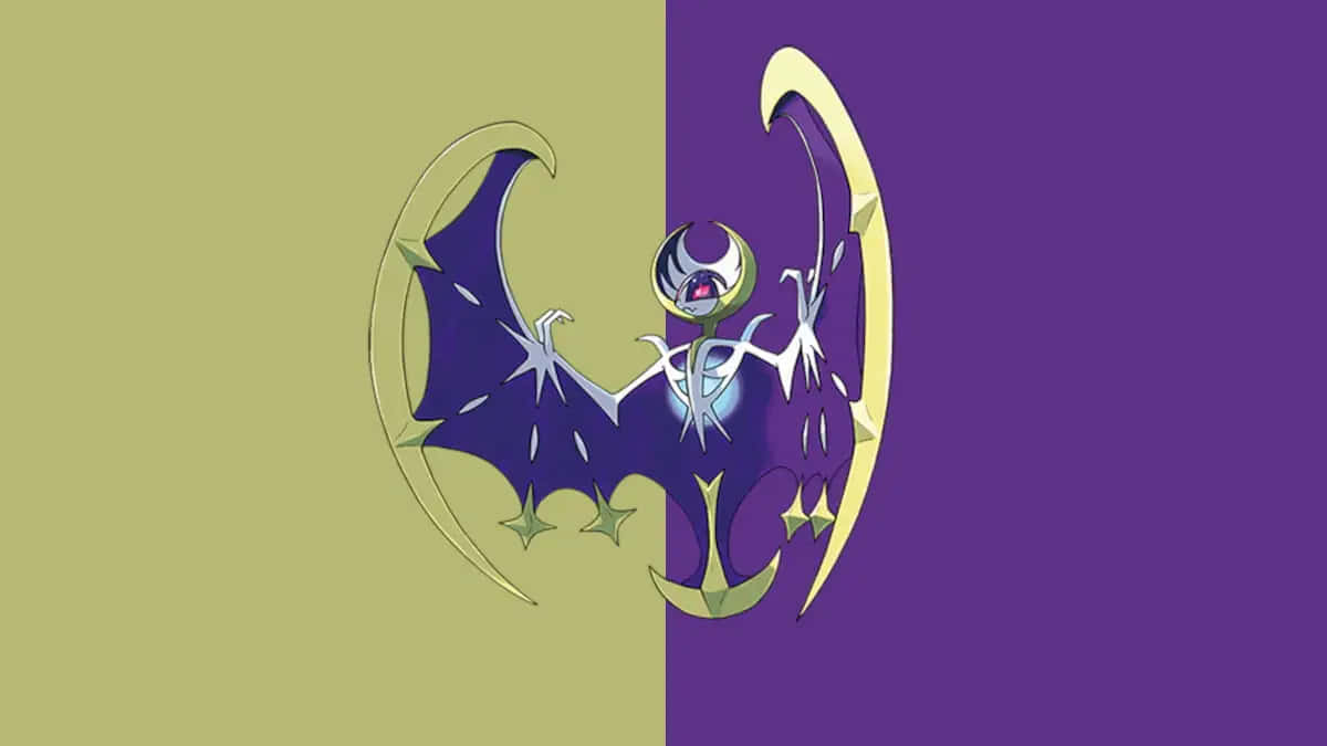 Yellow And Purple Lunala Wallpaper