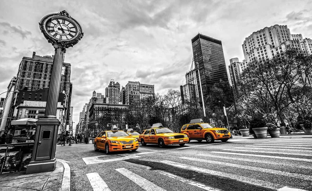 Yellow Cab: Experience Comfortable & Reliable City Transportation Wallpaper