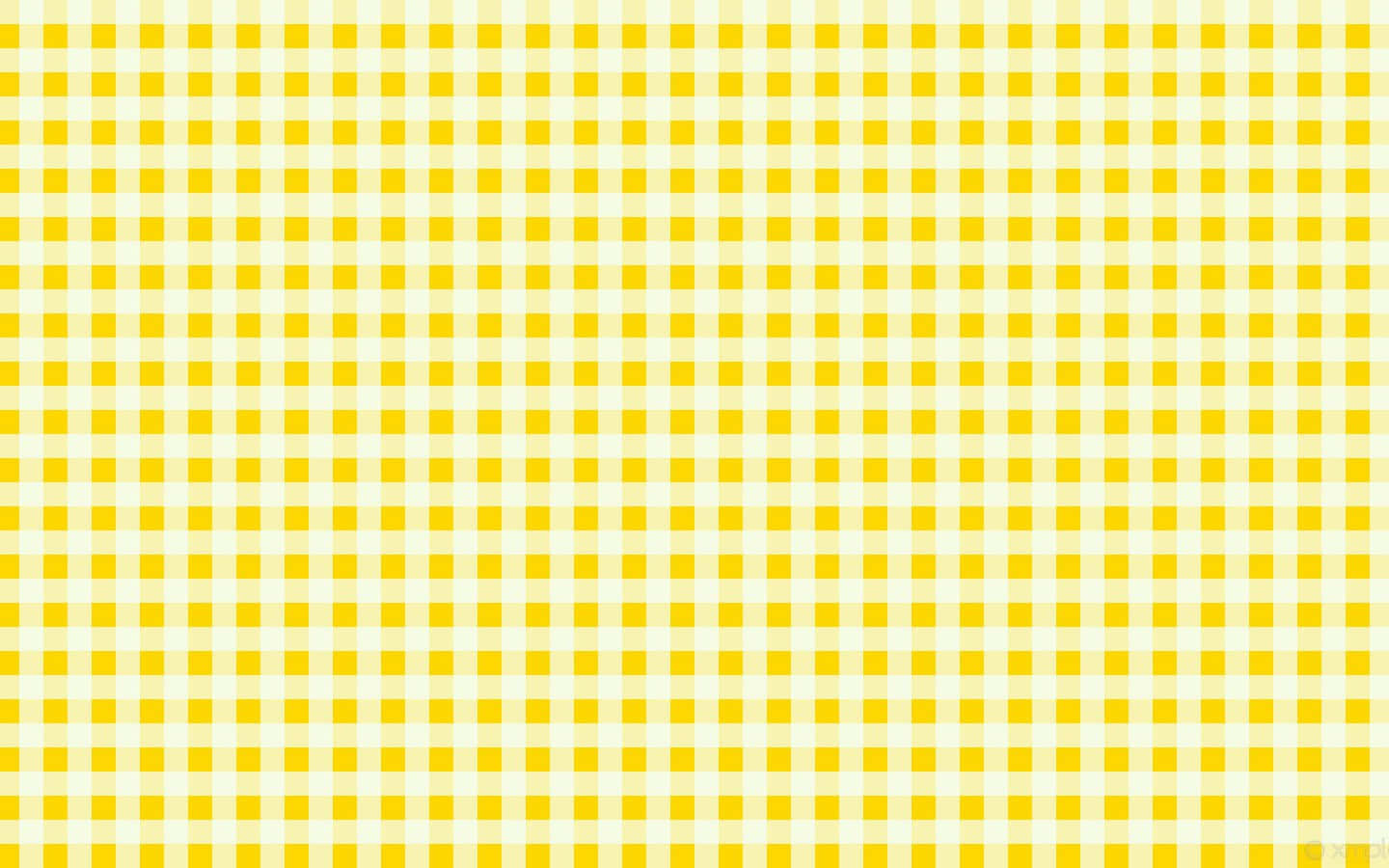 Yellow Gingham Pattern Background Wallpaper