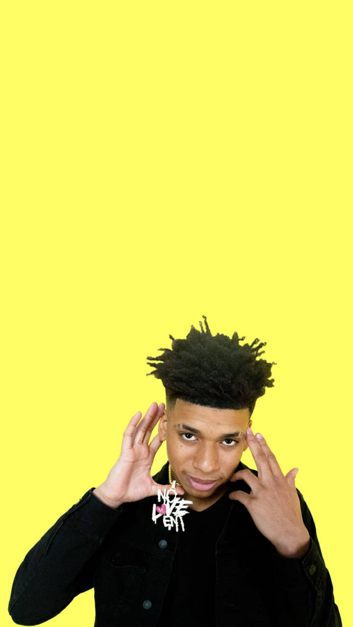 Yellow Minimalist Nle Choppa Wallpaper