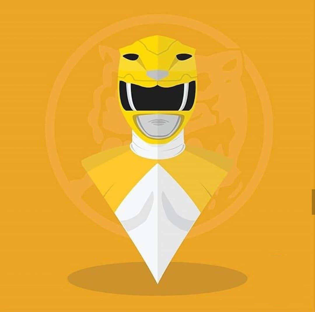 Yellow Ranger Illustration Wallpaper