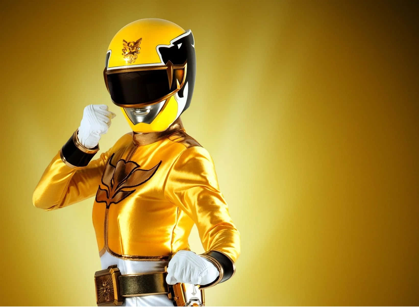 Yellow Ranger Power Pose Wallpaper