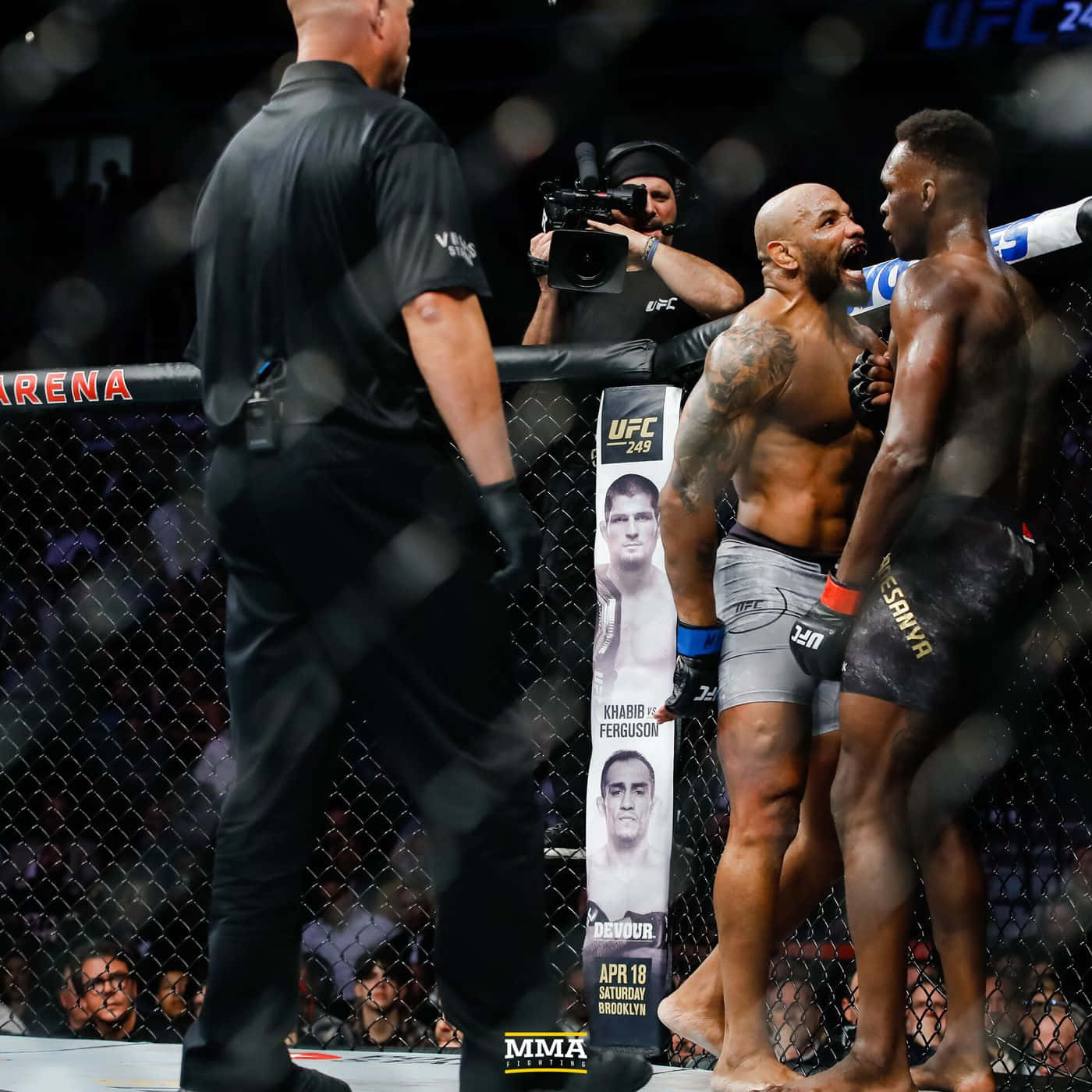 Yoel Romero Versus Israel Adesanya Ufc 248 Wallpaper