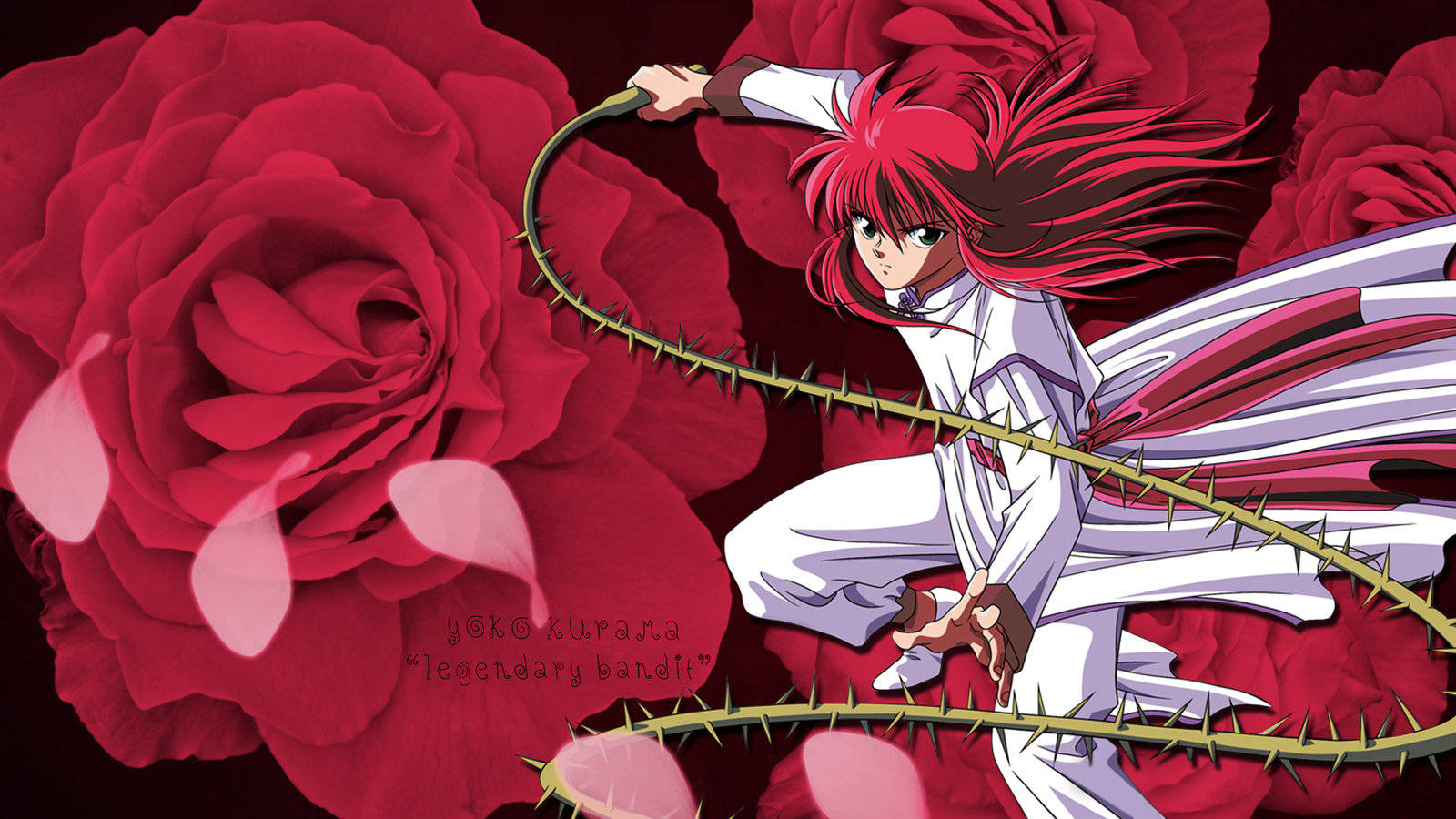 Yoko Kurama Thorn Whip Weapon Wallpaper