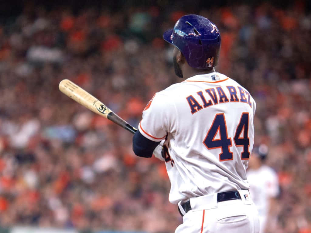 Yordan Alvarez Baseball Player At Bat Wallpaper