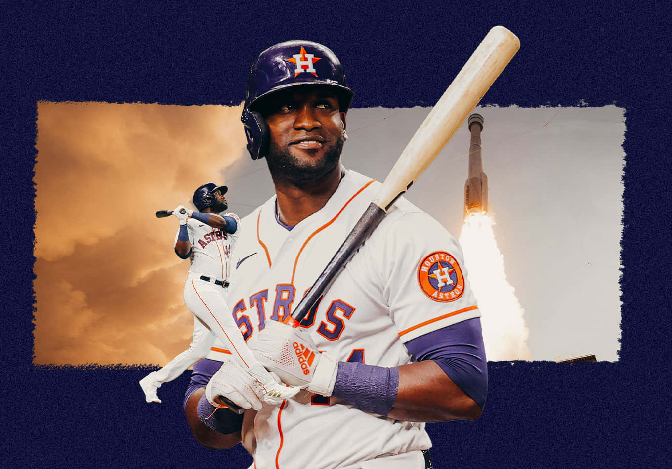 Yordan Alvarez Houston Astros Batting Pose Wallpaper