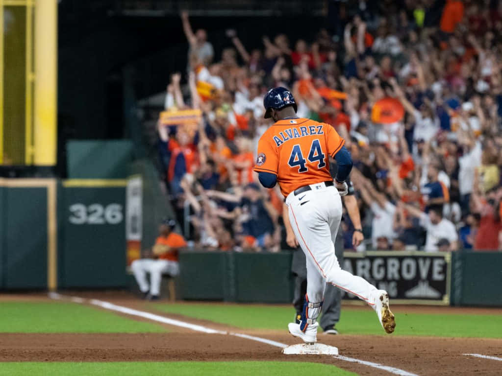 Yordan Alvarez Houston Astros Home Run Celebration Wallpaper