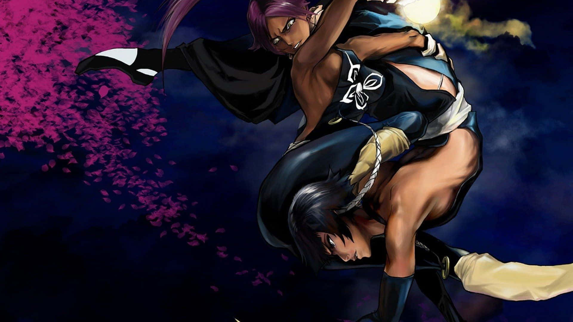 Yoruichi Shihoin Displays Her Power Wallpaper