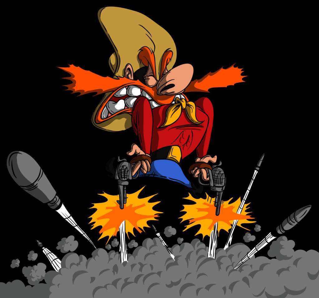 Yosemite Sam Firing Pistols Wallpaper