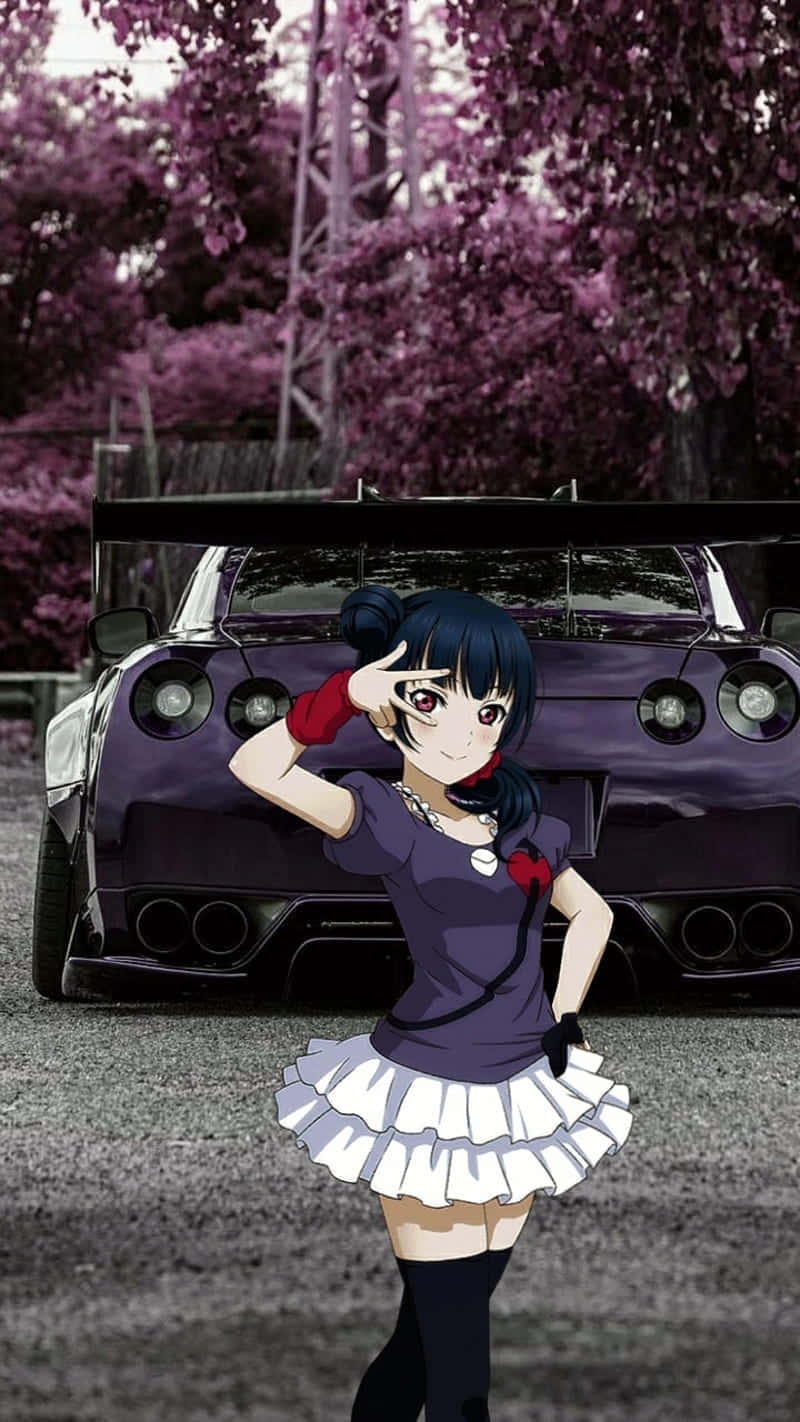 Yoshiko Tsushima Nissan Gt R Jdm Anime Wallpaper